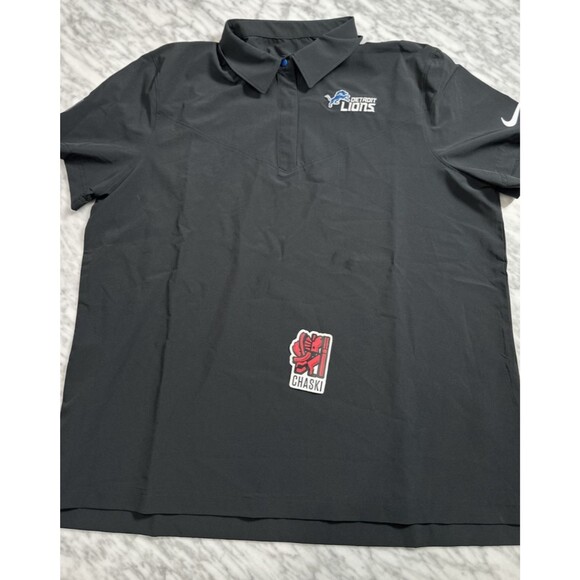 Nike Dri-FIT Womens XL Detroit Lions NFL On Field Sideline Polo DO0826 010 NEW - Picture 1 of 8